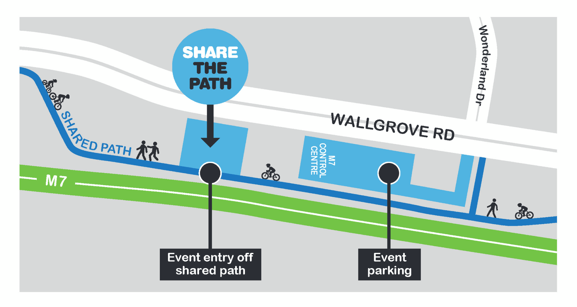 map of share the path track