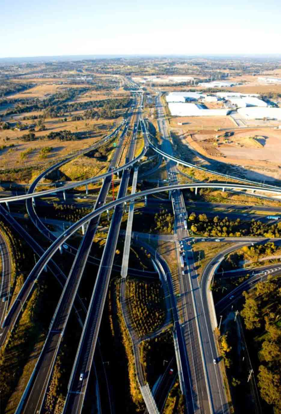 Westlink M7 landscape features