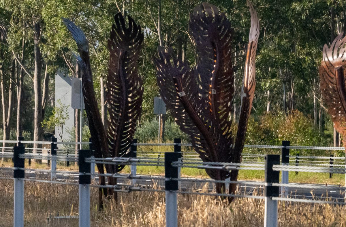 Emu Plumes night original artwork